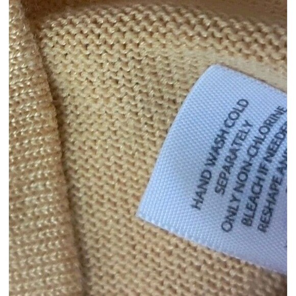 NWT J. Jill Cardigan Top Women's XL Yellow Honey Linen Blend V Neck Lightweight - Picture 10 of 13